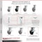 Service Caster 5 Inch Polyolefin Caster Brakes/Swivel Locks and 2 Rigid, 2PK SCC-35S520-POB-SLB-BSL-2-R-2 - alternate 7